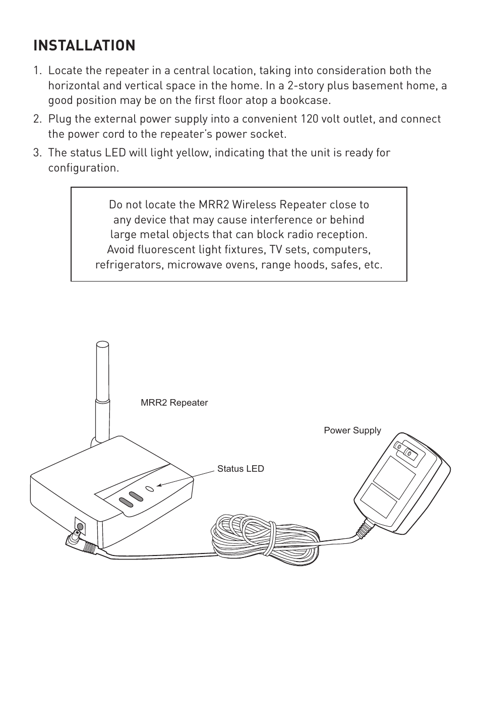 Installation | Legrand MRR2 User Manual | Page 6 / 9