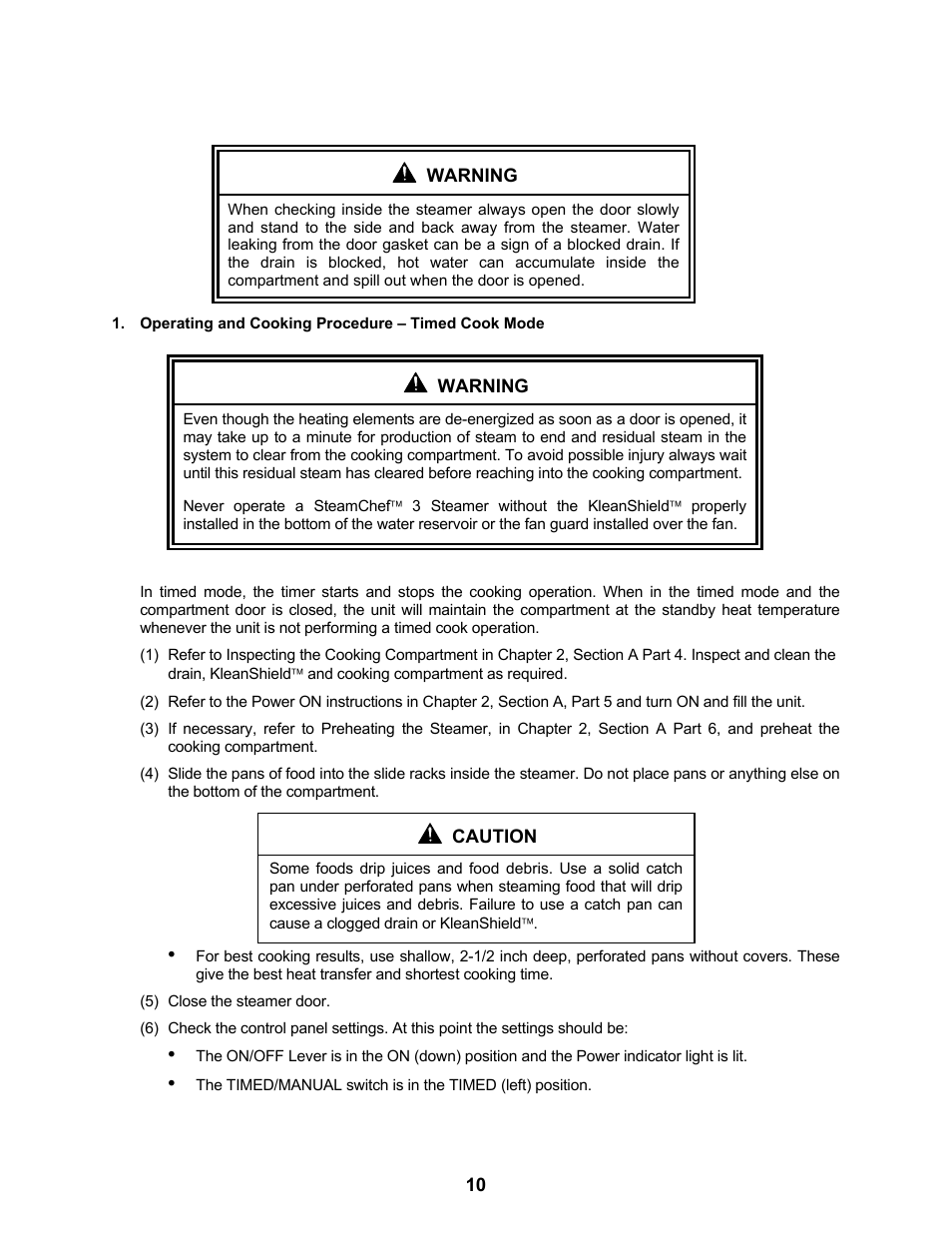 Cleveland Range Steam Cooker and Rethermalization Unit 22CET3A User Manual | Page 14 / 46