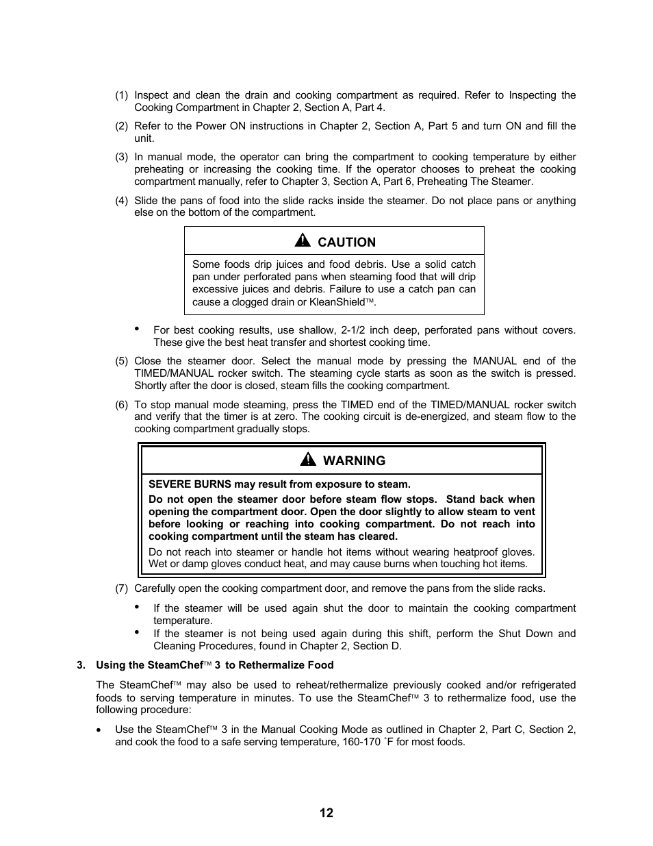 Cleveland Range Steam Cooker and Rethermalization Unit 22CET3A User Manual | Page 16 / 46
