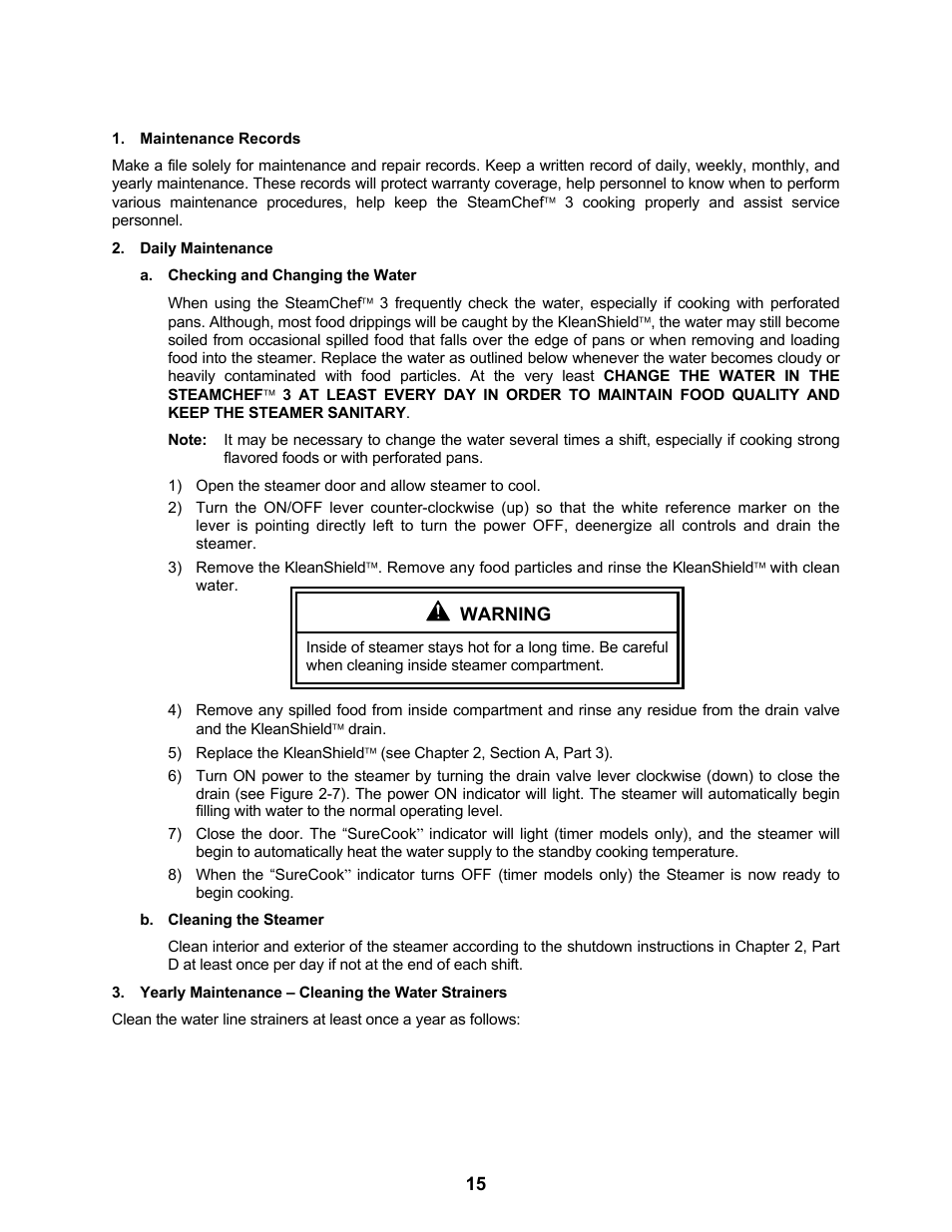 Cleveland Range Steam Cooker and Rethermalization Unit 22CET3A User Manual | Page 19 / 46