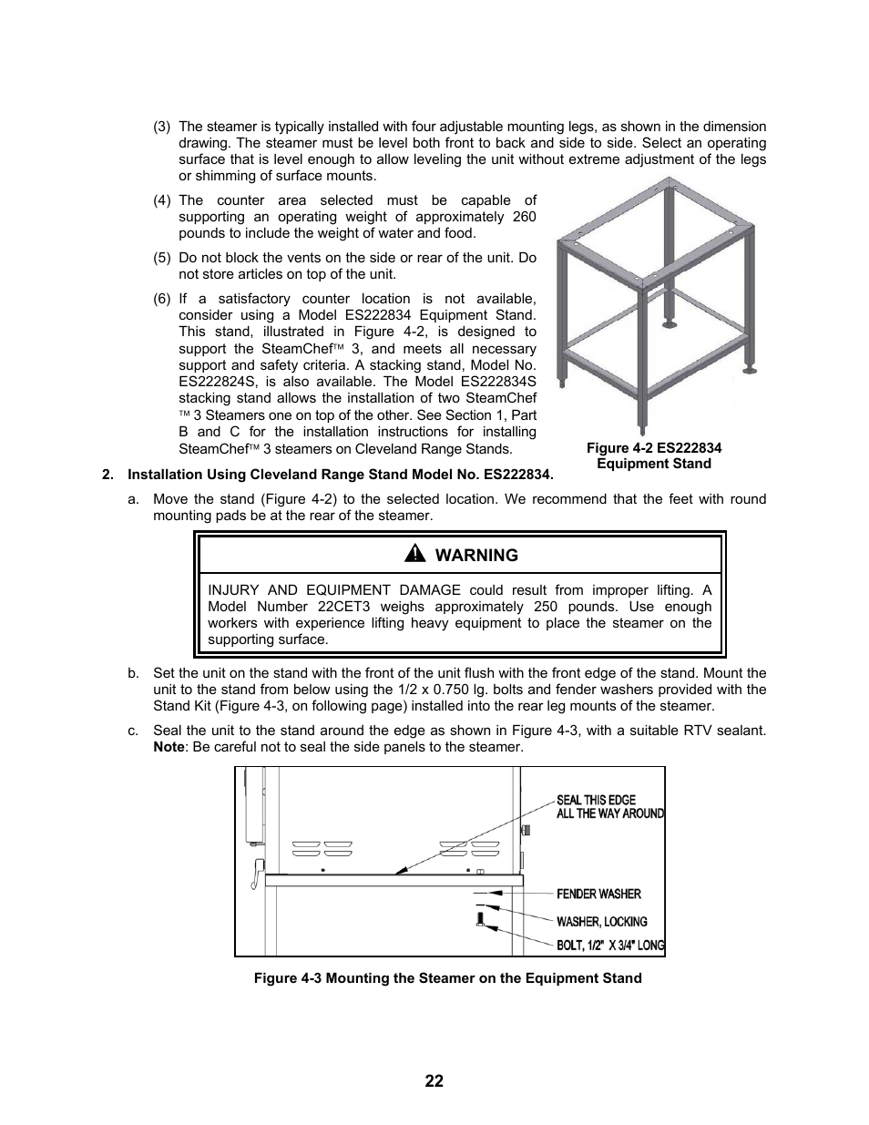 Cleveland Range Steam Cooker and Rethermalization Unit 22CET3A User Manual | Page 26 / 46