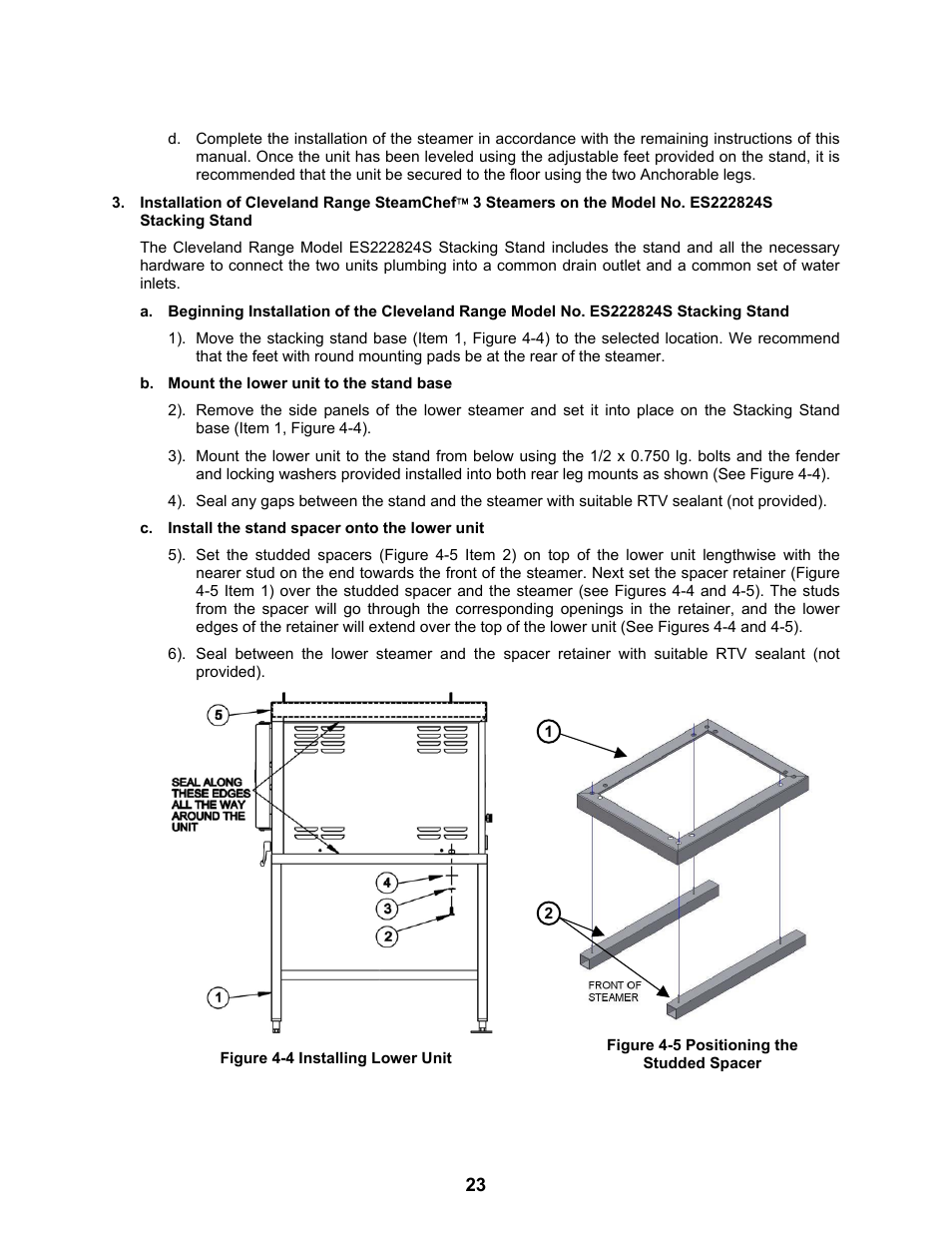 Cleveland Range Steam Cooker and Rethermalization Unit 22CET3A User Manual | Page 27 / 46