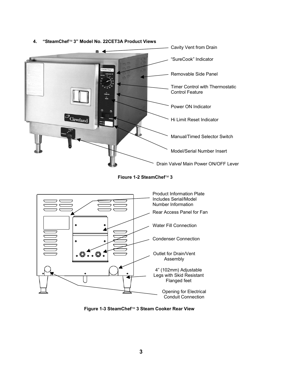 Cleveland Range Steam Cooker and Rethermalization Unit 22CET3A User Manual | Page 7 / 46