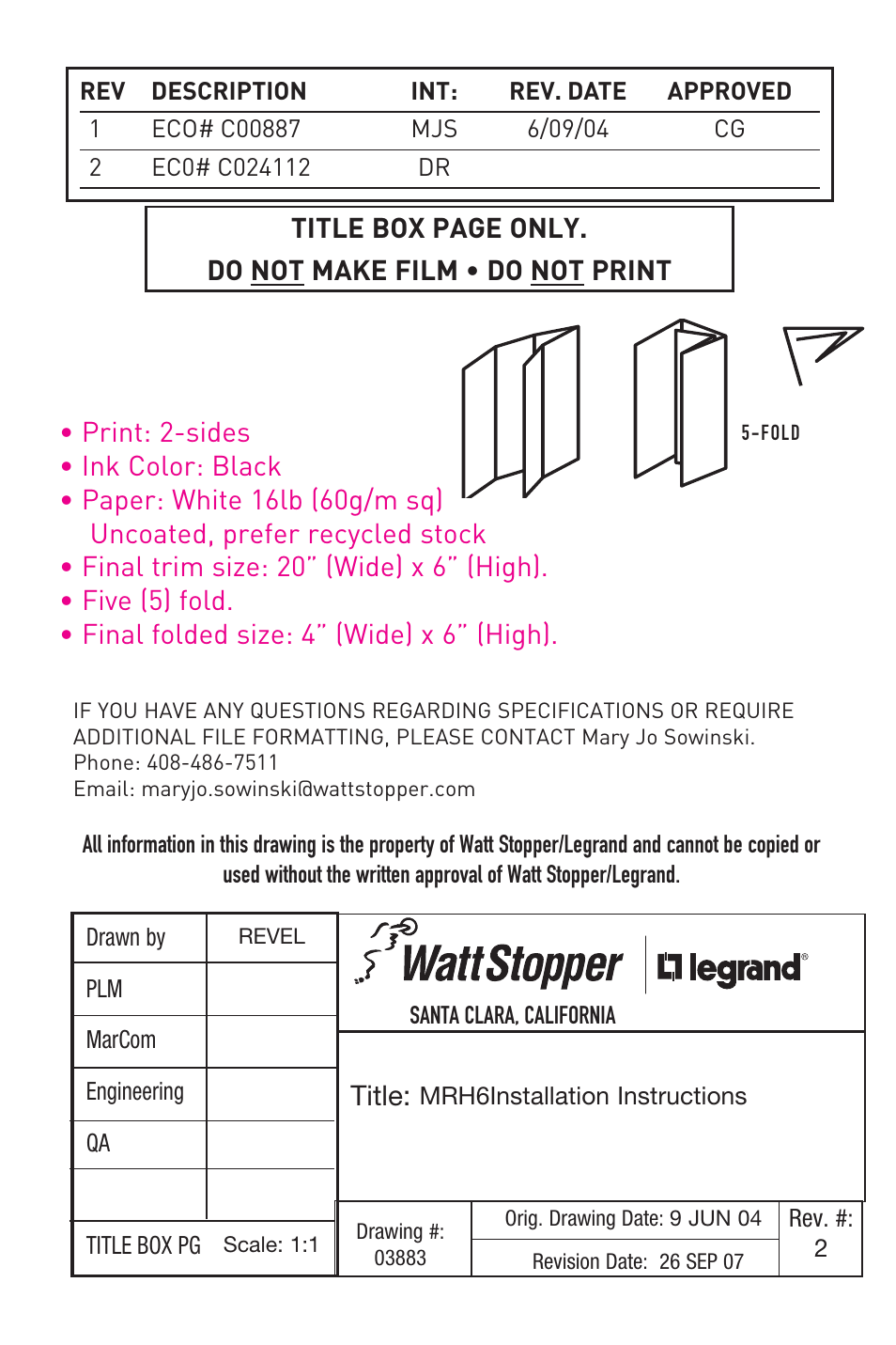 Legrand MRH6 User Manual | Page 11 / 11