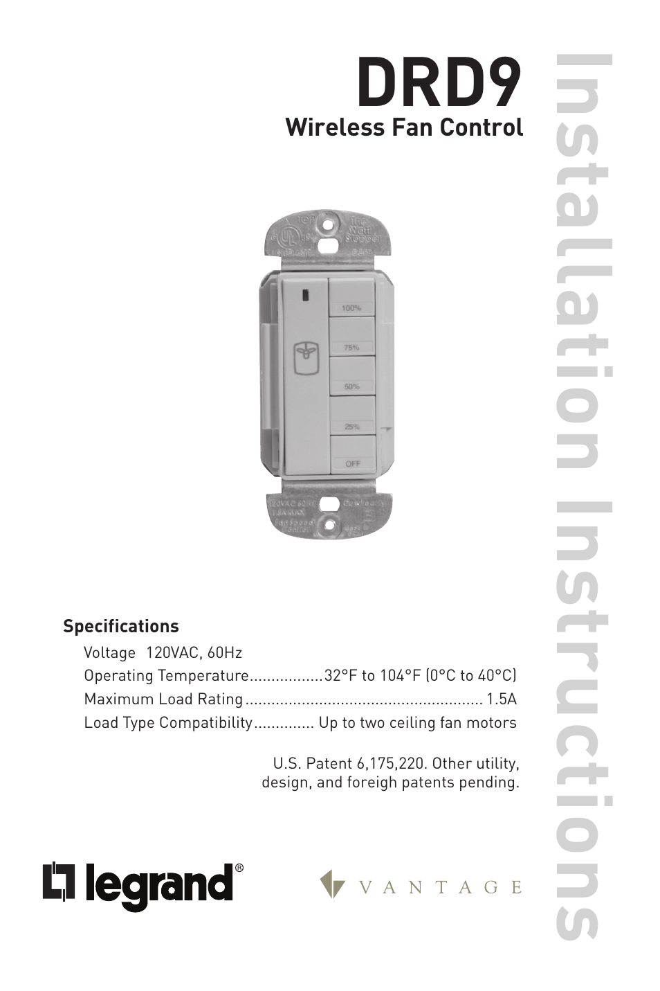 Drd9 | Legrand DRD9 User Manual | Page 4 / 9