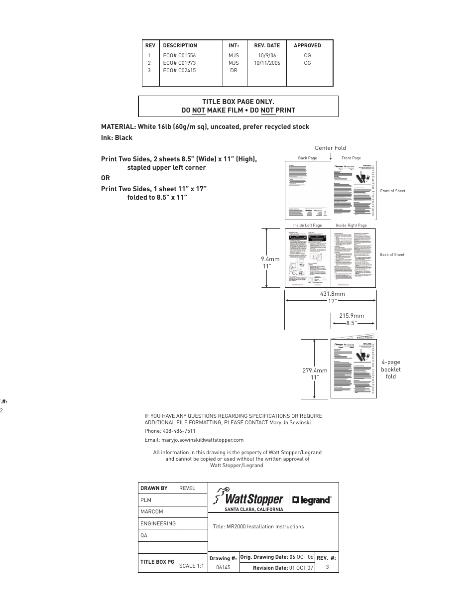 Legrand MR2000 User Manual | 5 pages