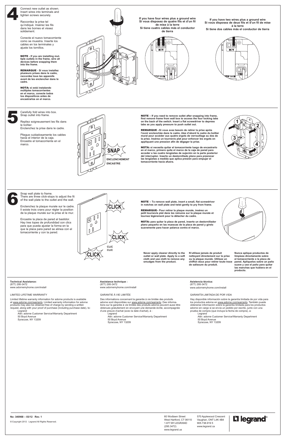 Legrand ARPS152 User Manual | Page 2 / 2