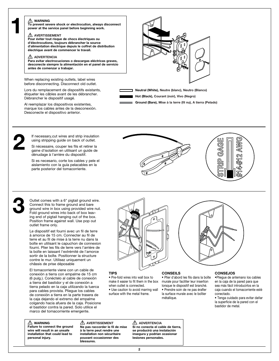 Legrand ARPTR151 User Manual | Page 2 / 8