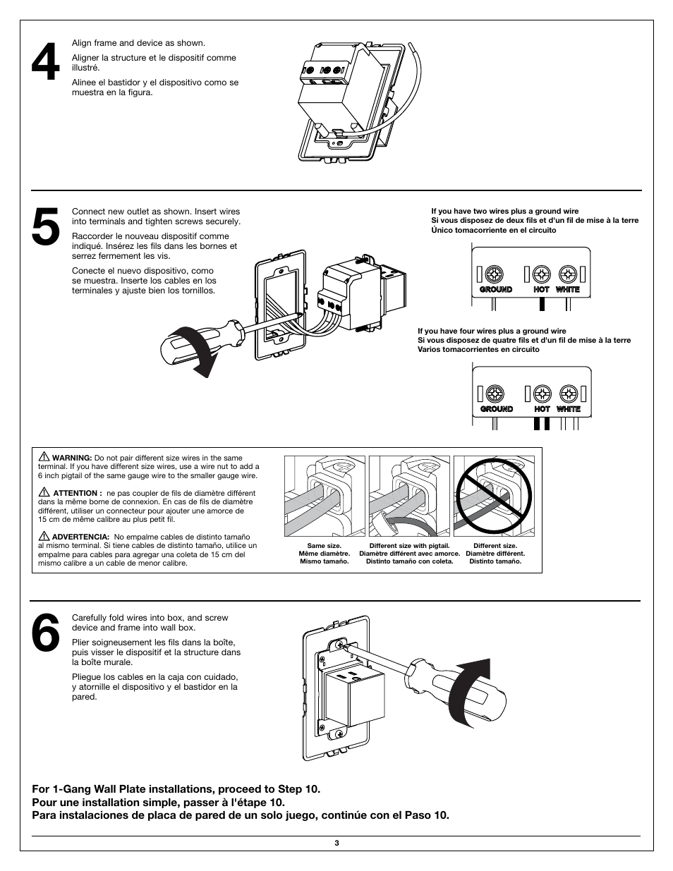 Legrand ARPTR151 User Manual | Page 3 / 8