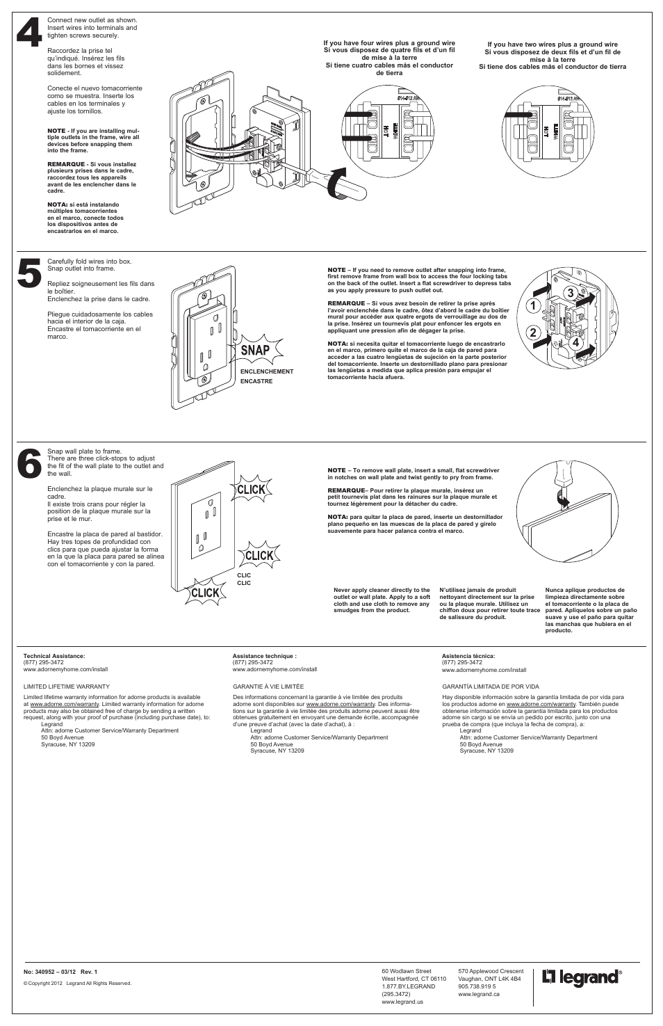 Legrand ARTR153 User Manual | Page 2 / 2