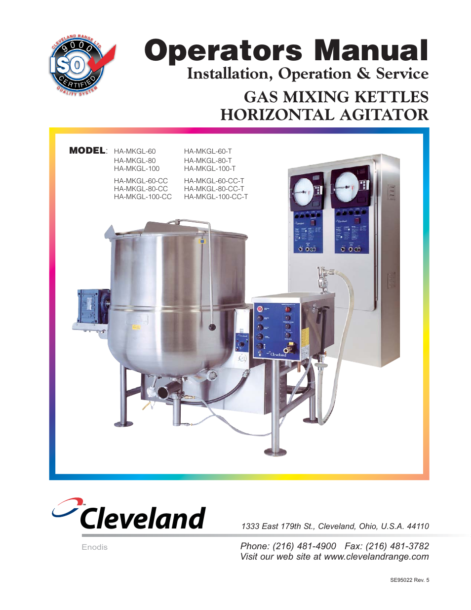 Cleveland Range HA-MKGL-80 User Manual | 47 pages