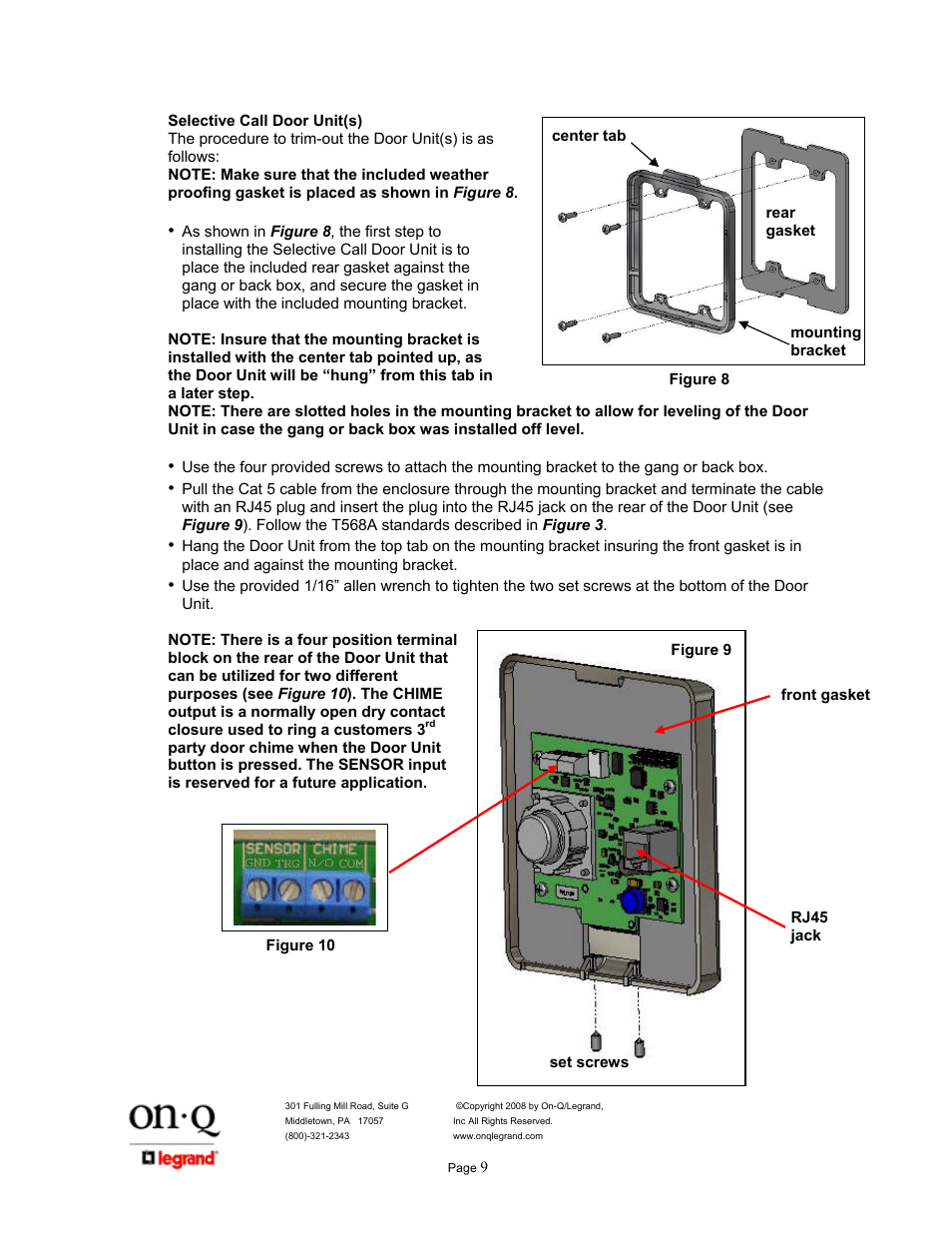 Legrand IC5400 User Manual | Page 13 / 26