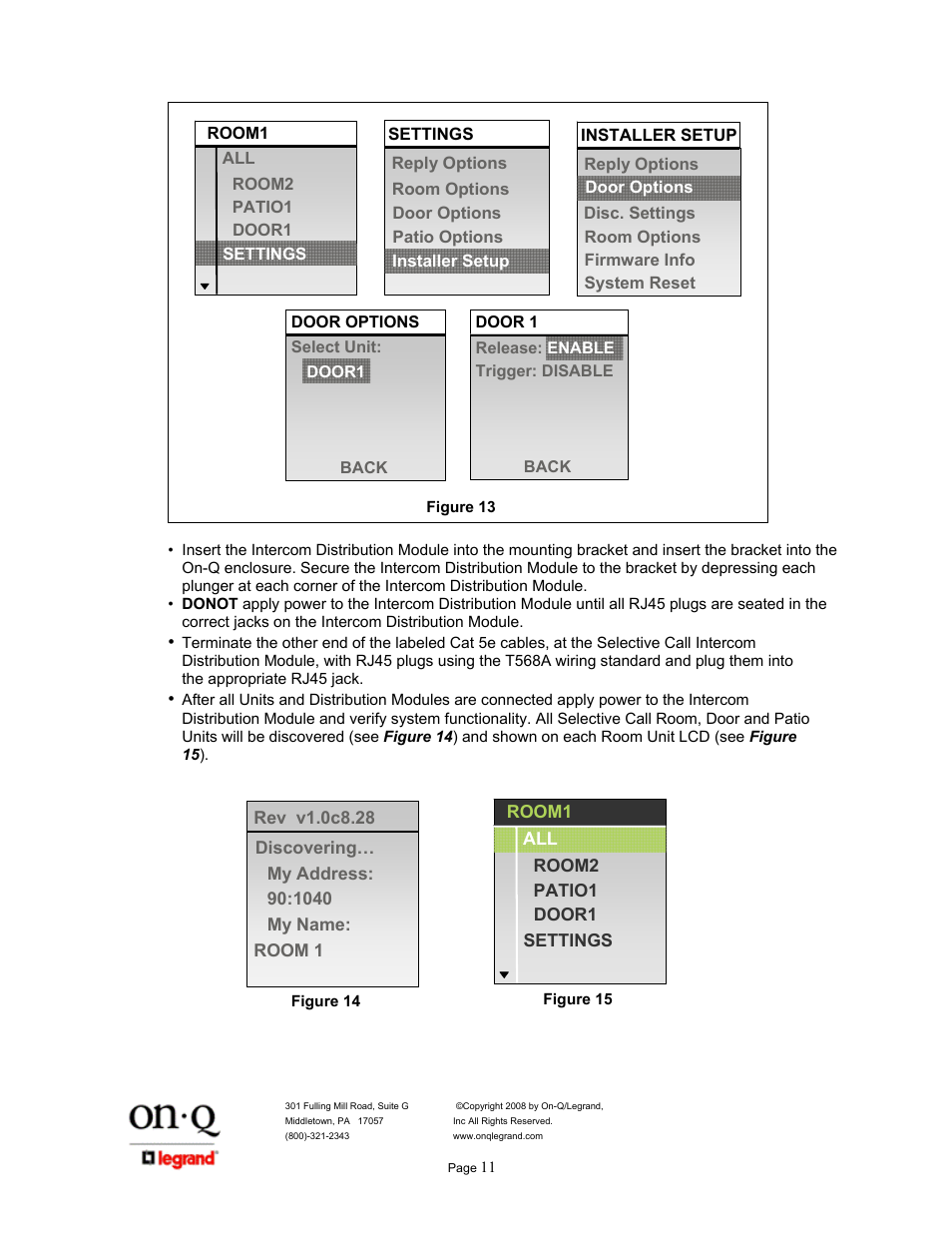 Legrand IC5400 User Manual | Page 15 / 26