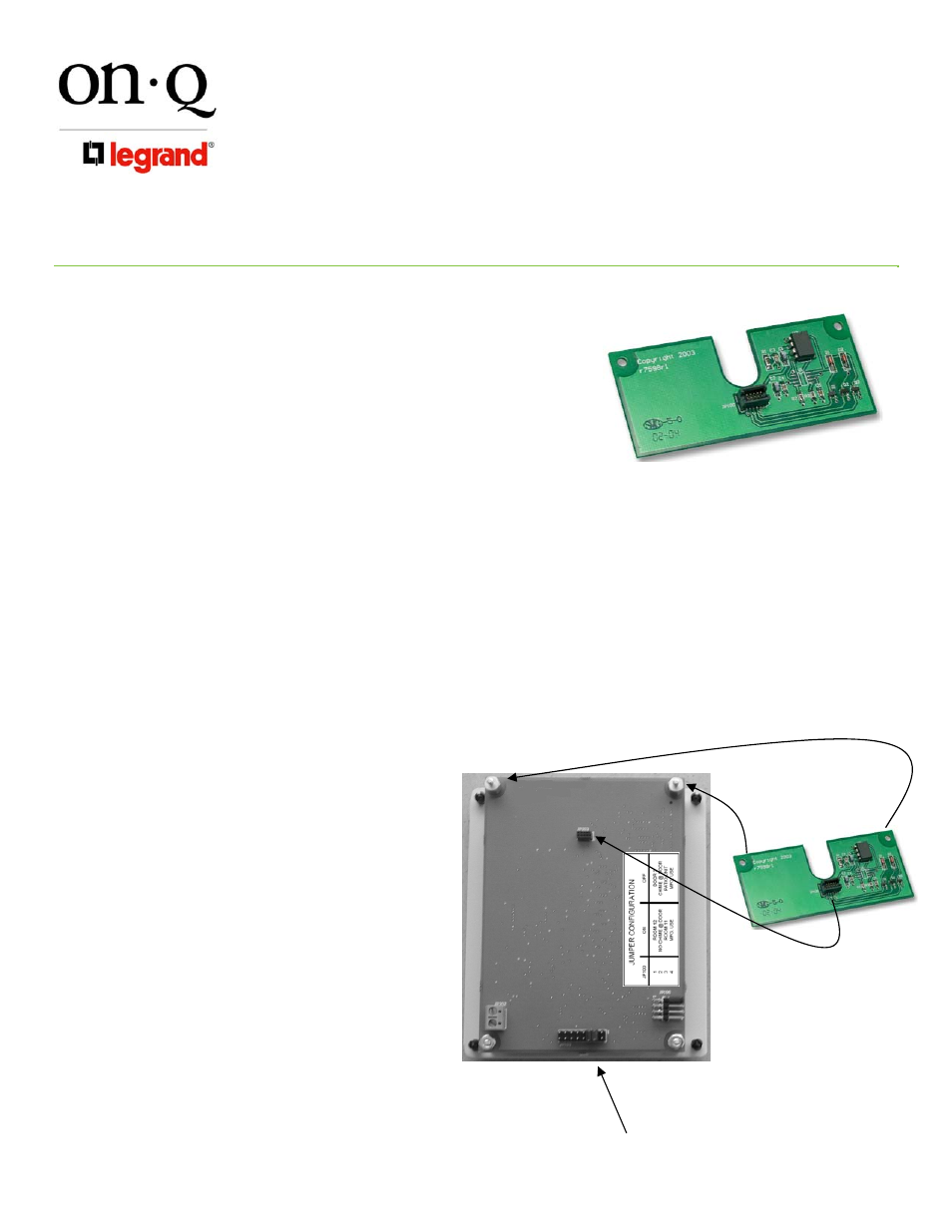 Legrand F7601 User Manual | 1 page