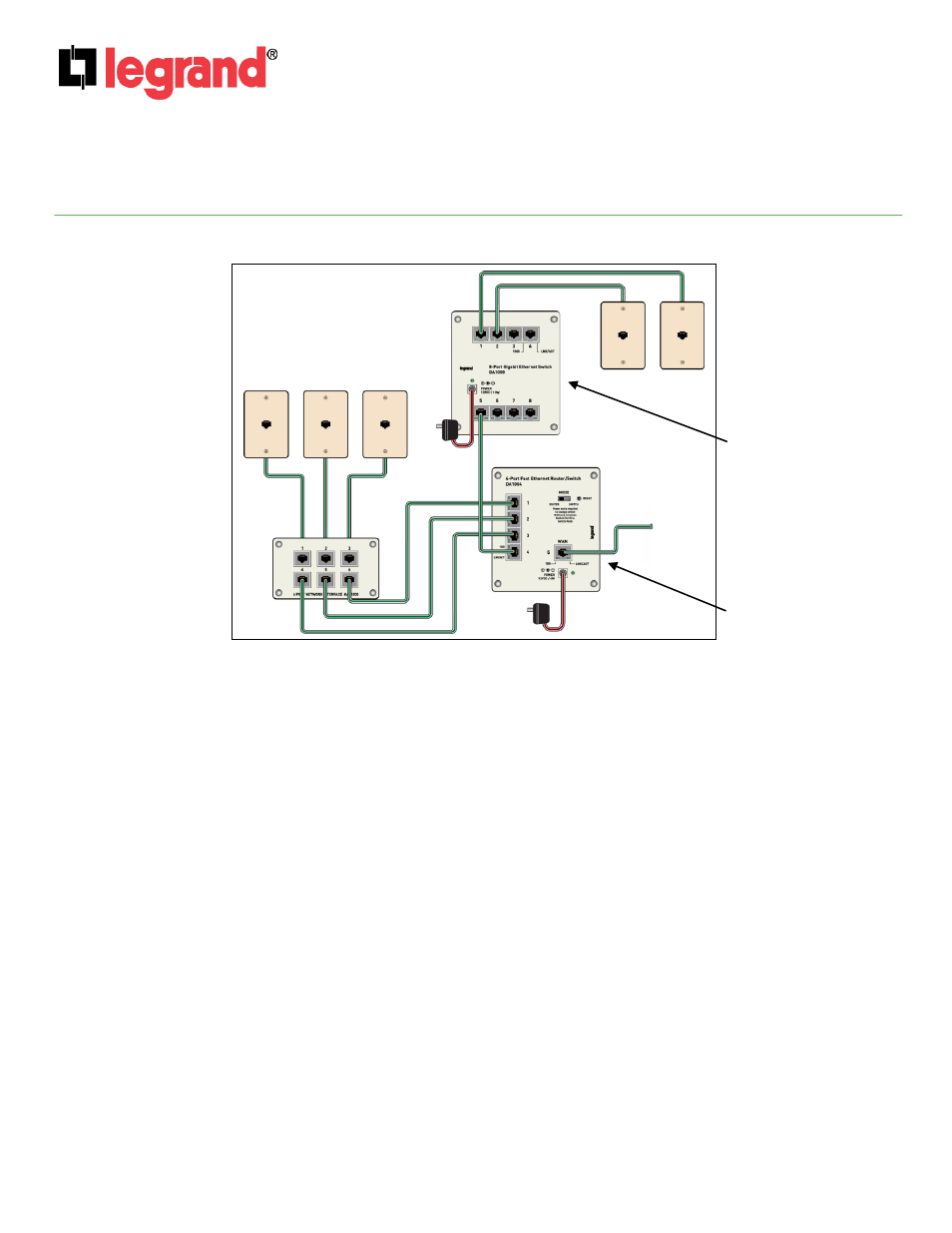 Is-0396 rev. b, Feuille d'instruction / d'installation | Legrand DA1008 User Manual | Page 4 / 6