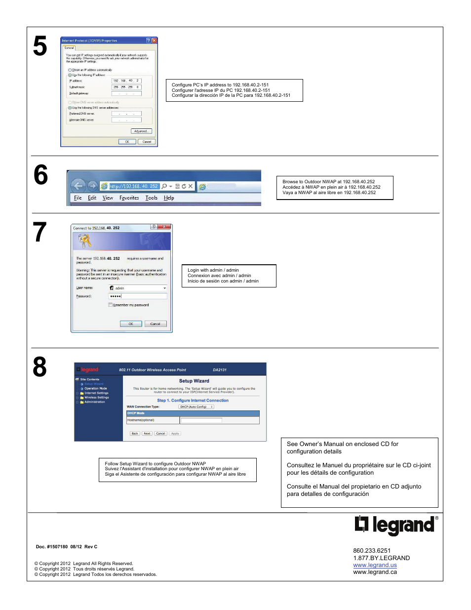 Legrand DA2131-V1 User Manual | Page 2 / 2