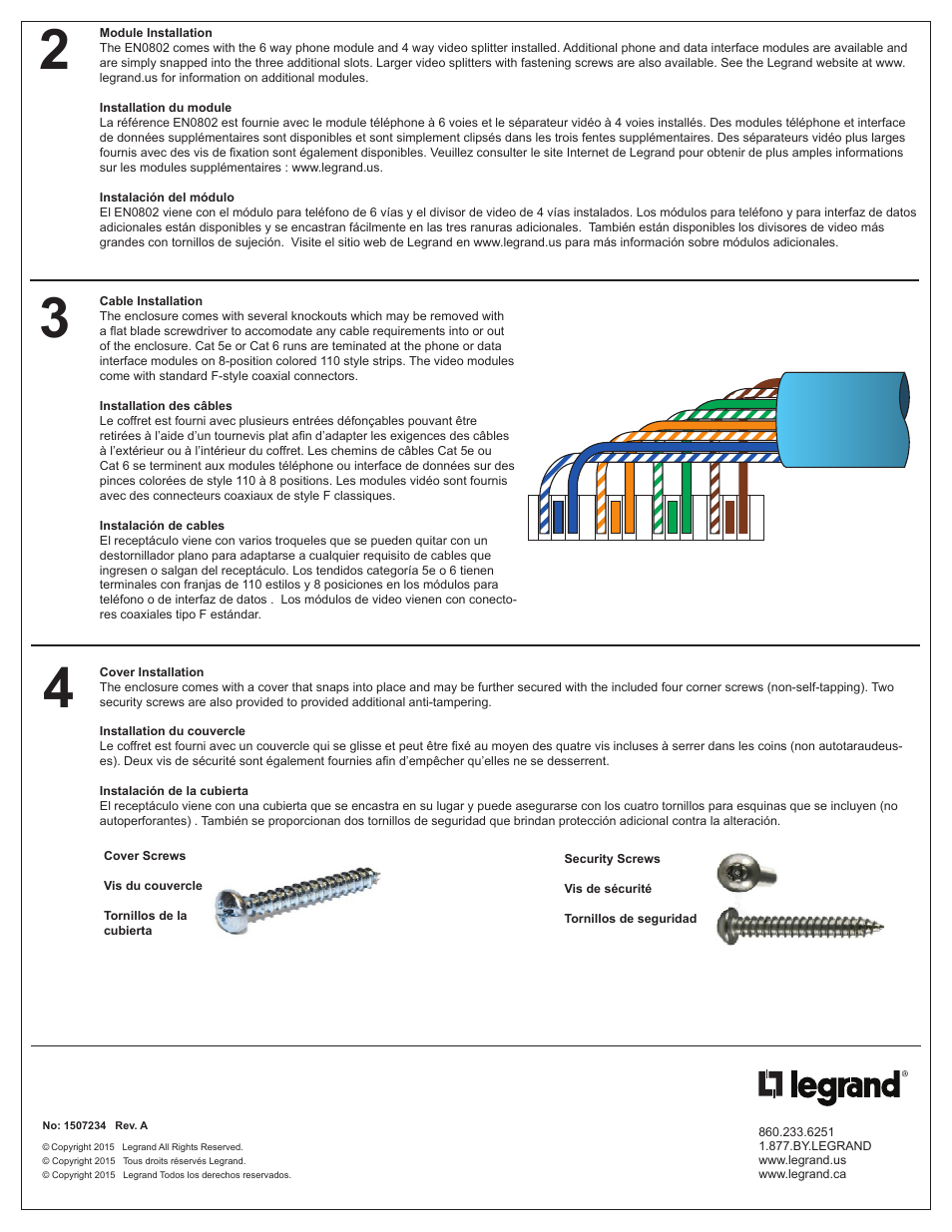 Legrand EN0800 User Manual | Page 2 / 2