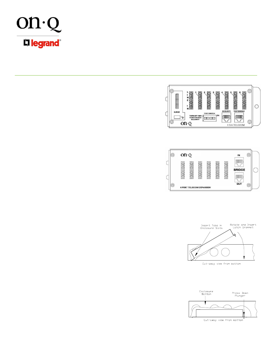 Legrand 1267062-01 User Manual | 3 pages