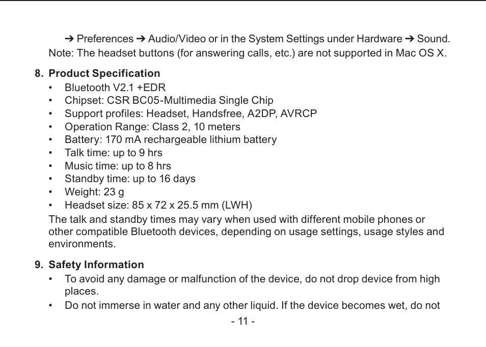 LEI Electronics PLJOGBK User Manual | Page 12 / 16