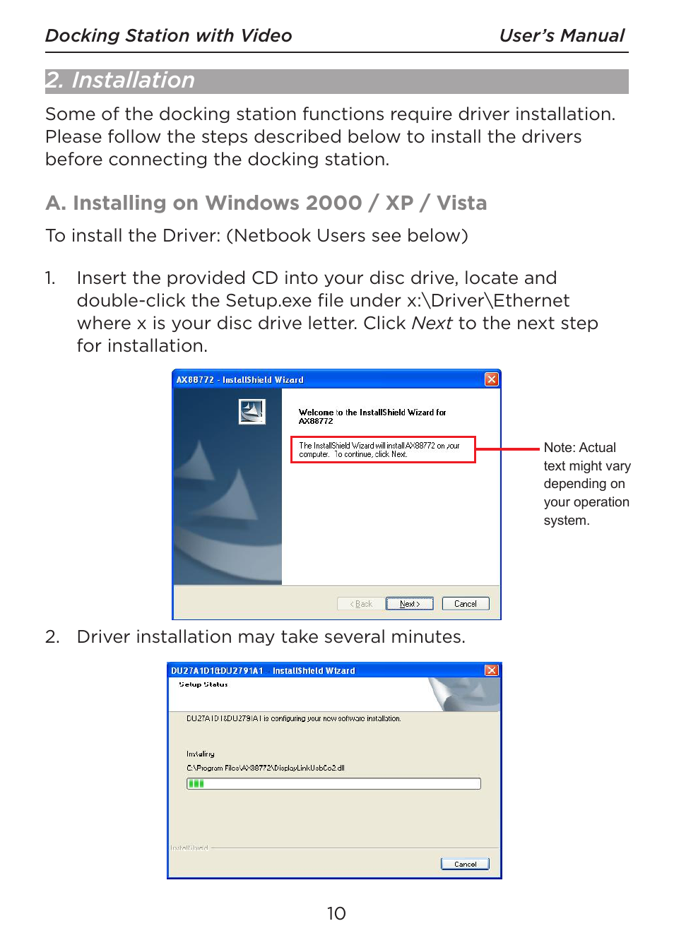 Installation | LEI Electronics TXDOCK User Manual | Page 10 / 34