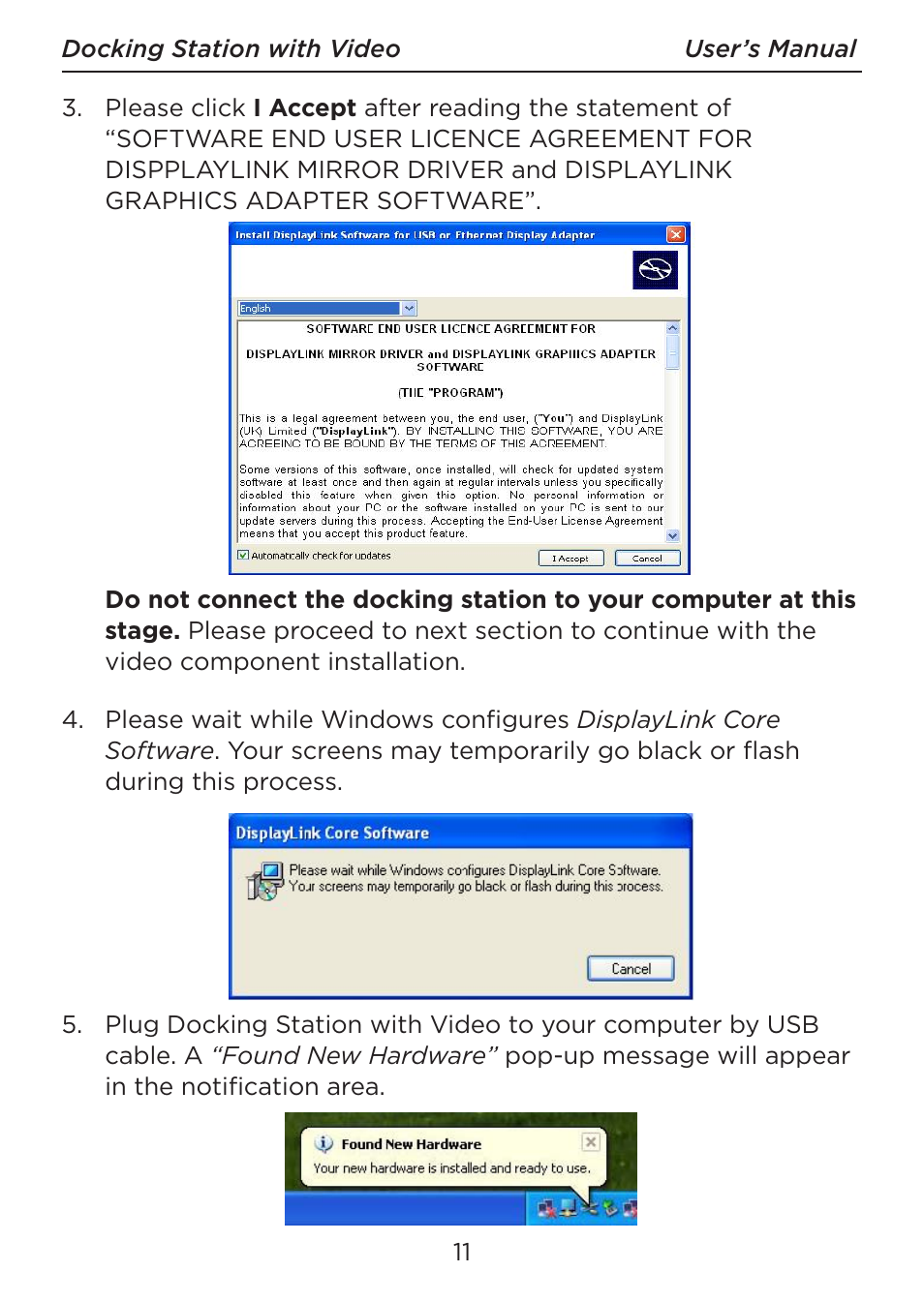 LEI Electronics TXDOCK User Manual | Page 11 / 34