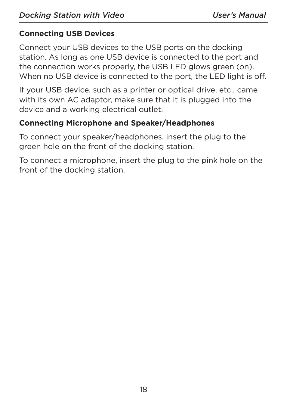 LEI Electronics TXDOCK User Manual | Page 18 / 34