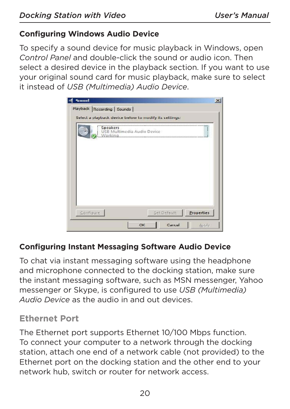 LEI Electronics TXDOCK User Manual | Page 20 / 34