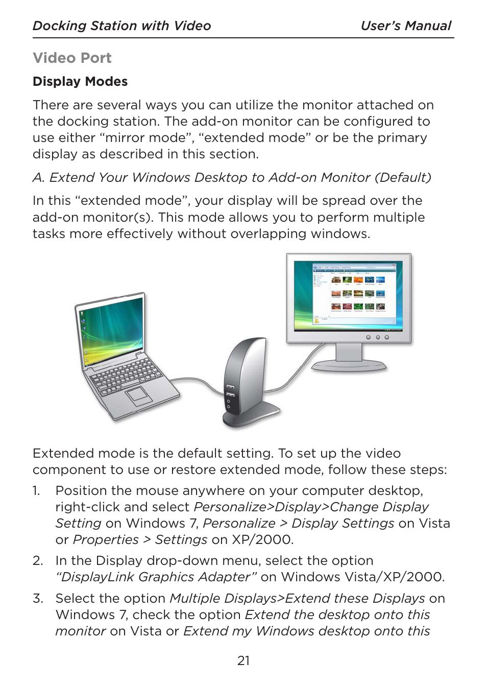LEI Electronics TXDOCK User Manual | Page 21 / 34