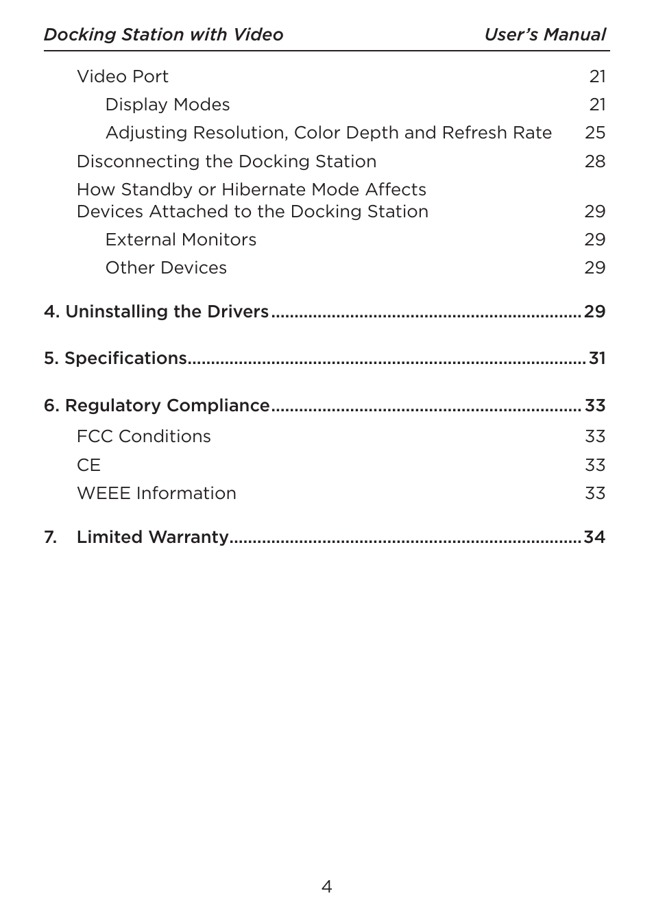 LEI Electronics TXDOCK User Manual | Page 4 / 34