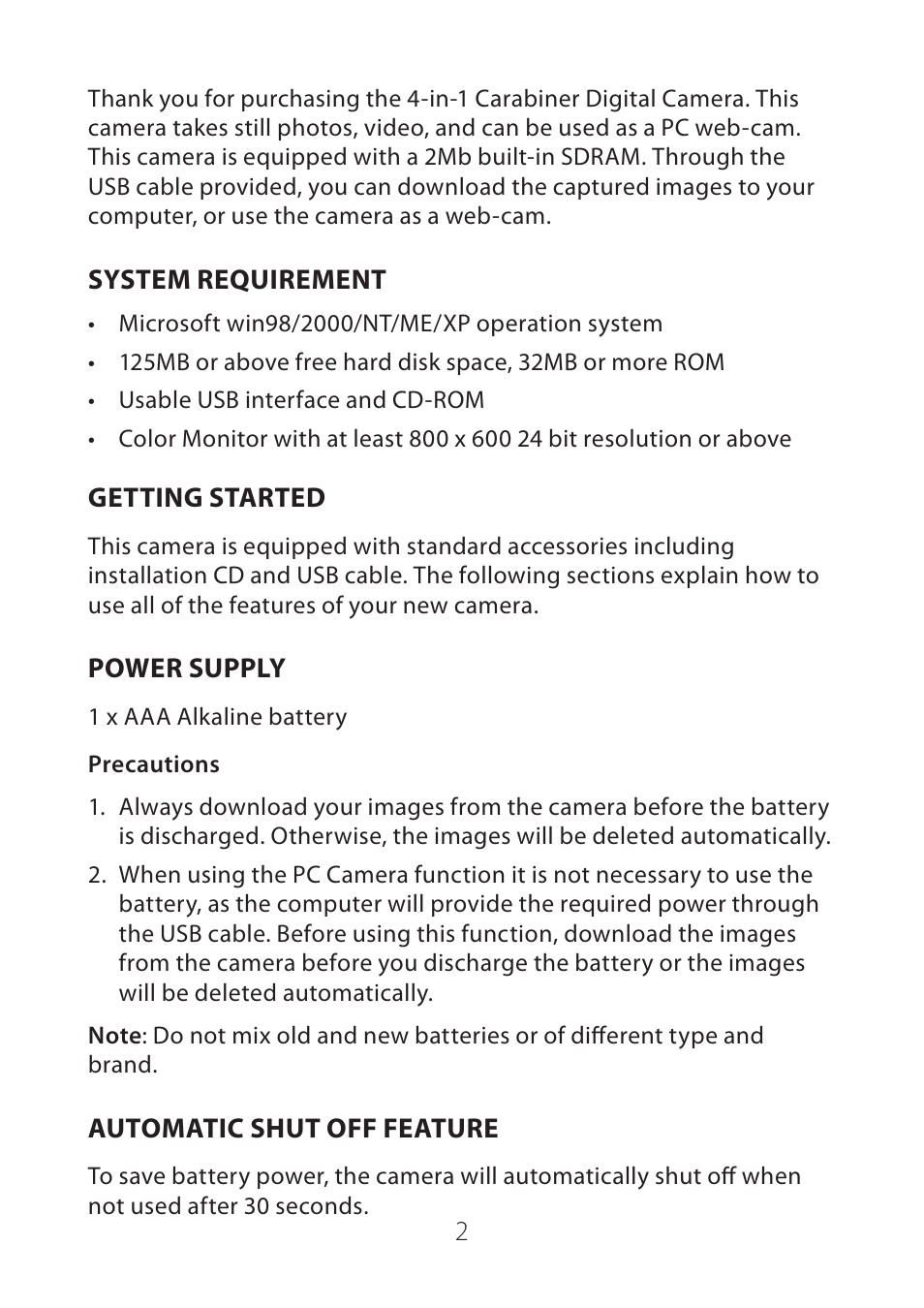 LEI Electronics TXGCDIG User Manual | Page 2 / 12