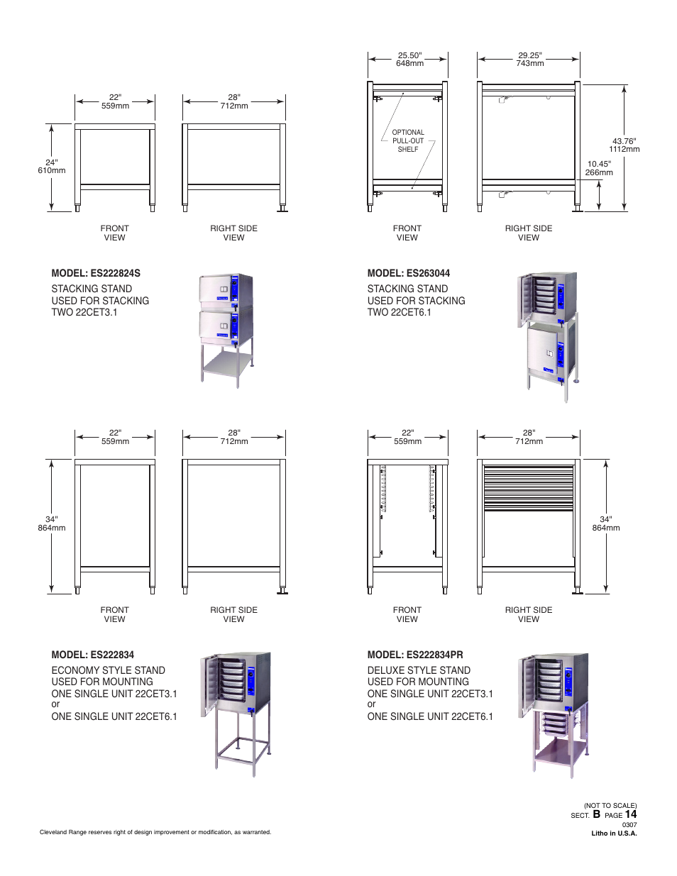 Cleveland Range ES222834 User Manual | Page 2 / 2