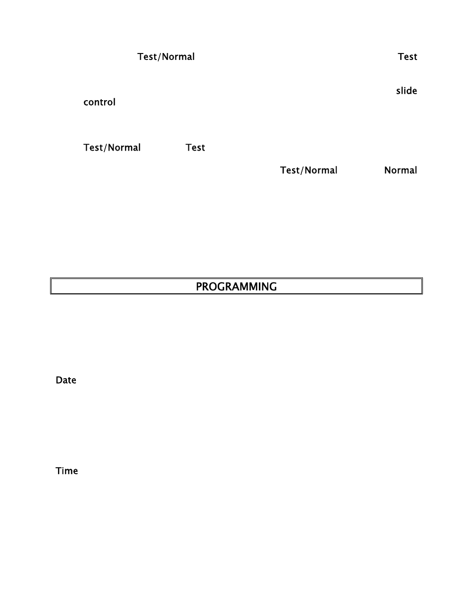 Programming, Date, Time | Lencore Spectra Classic: LP-2 User Manual | Page 6 / 17