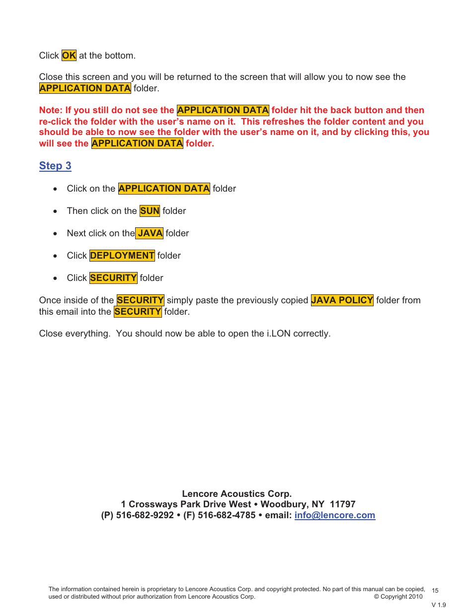 Lencore Spectra i.Net: Sound Manager User Manual | Page 18 / 55