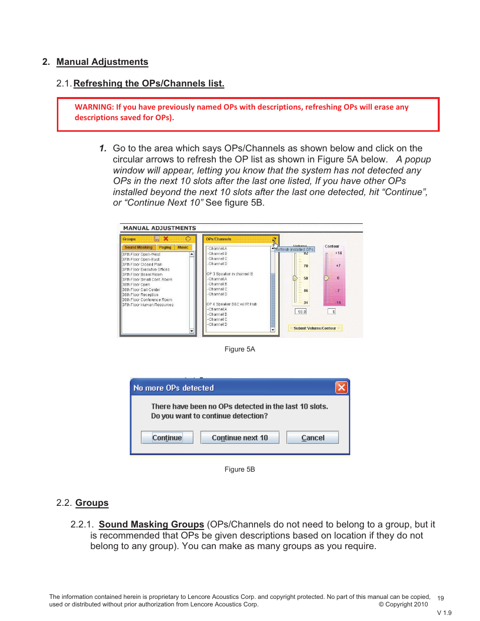 Lencore Spectra i.Net: Sound Manager User Manual | Page 22 / 55