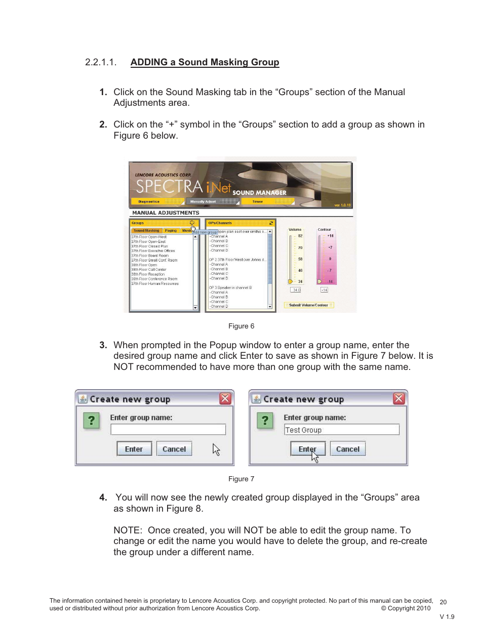 Lencore Spectra i.Net: Sound Manager User Manual | Page 23 / 55