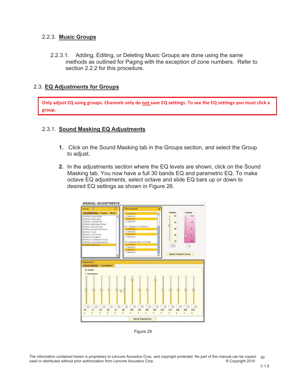 Lencore Spectra i.Net: Sound Manager User Manual | Page 33 / 55
