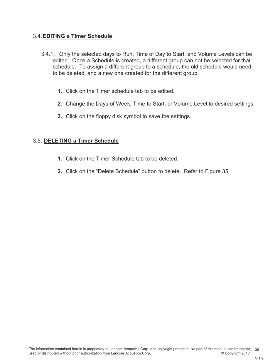 Lencore Spectra i.Net: Sound Manager User Manual | Page 39 / 55