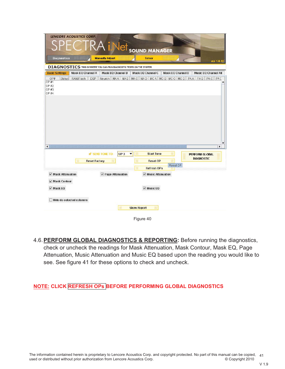 Lencore Spectra i.Net: Sound Manager User Manual | Page 44 / 55