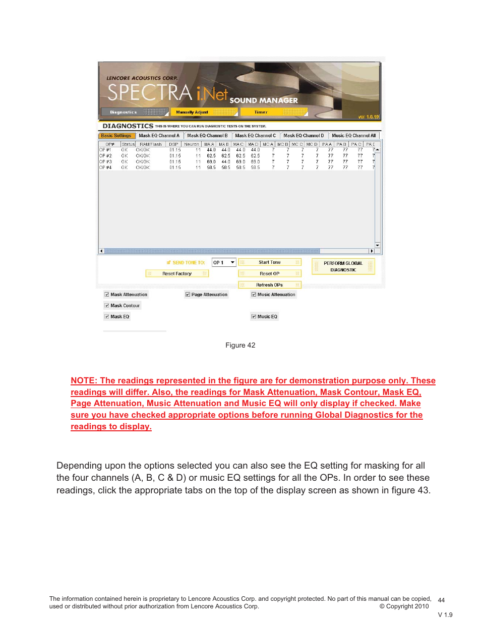 Lencore Spectra i.Net: Sound Manager User Manual | Page 47 / 55