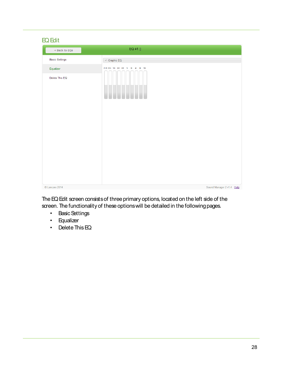 Lencore Spectra i.Net: Sound Manager 2.0 User Manual | Page 30 / 44