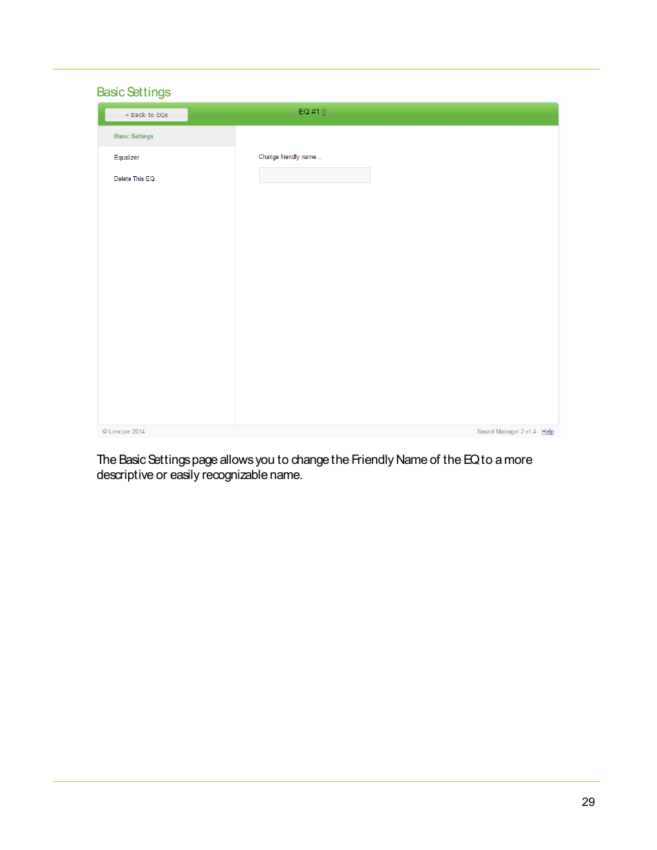 Lencore Spectra i.Net: Sound Manager 2.0 User Manual | Page 31 / 44