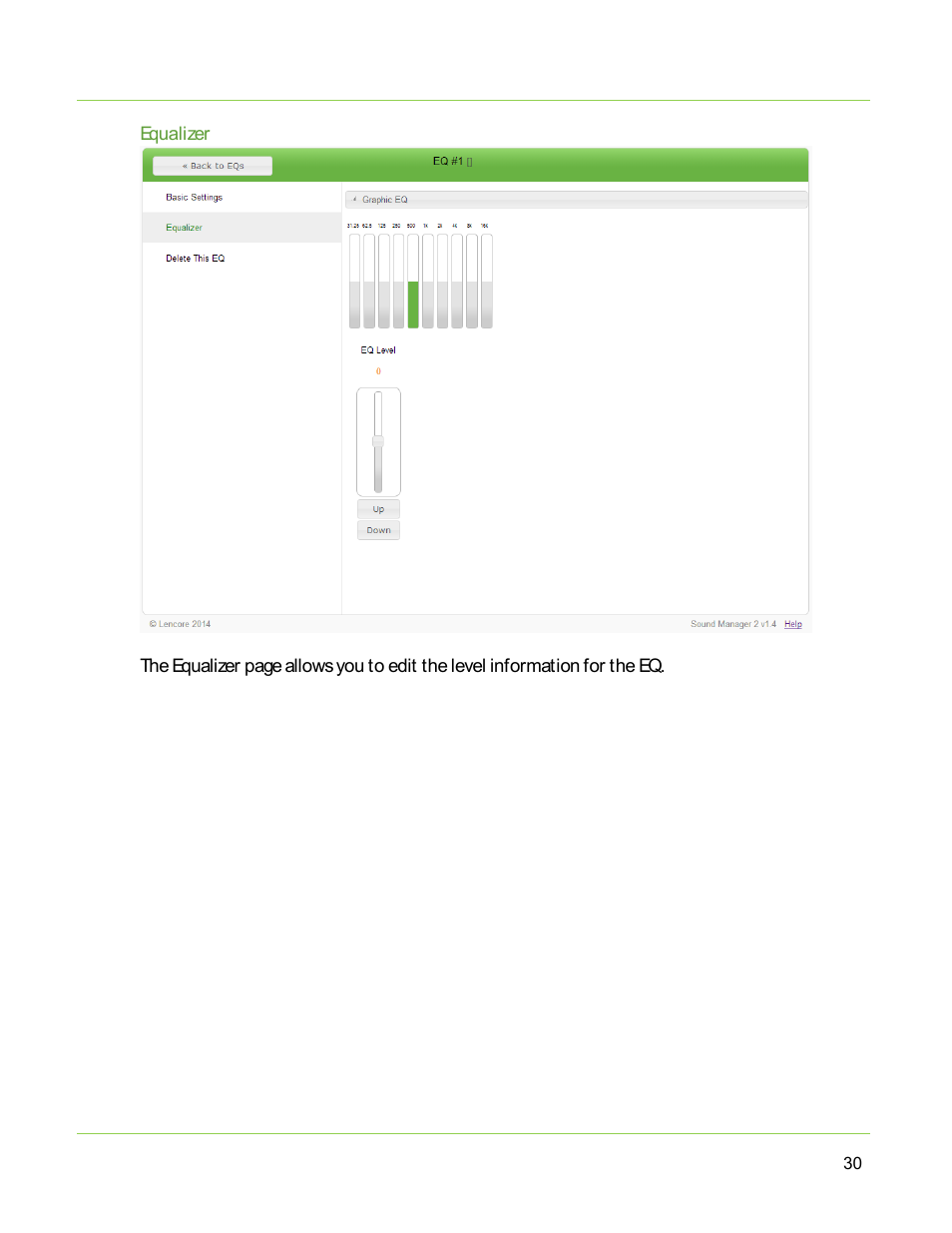Lencore Spectra i.Net: Sound Manager 2.0 User Manual | Page 32 / 44