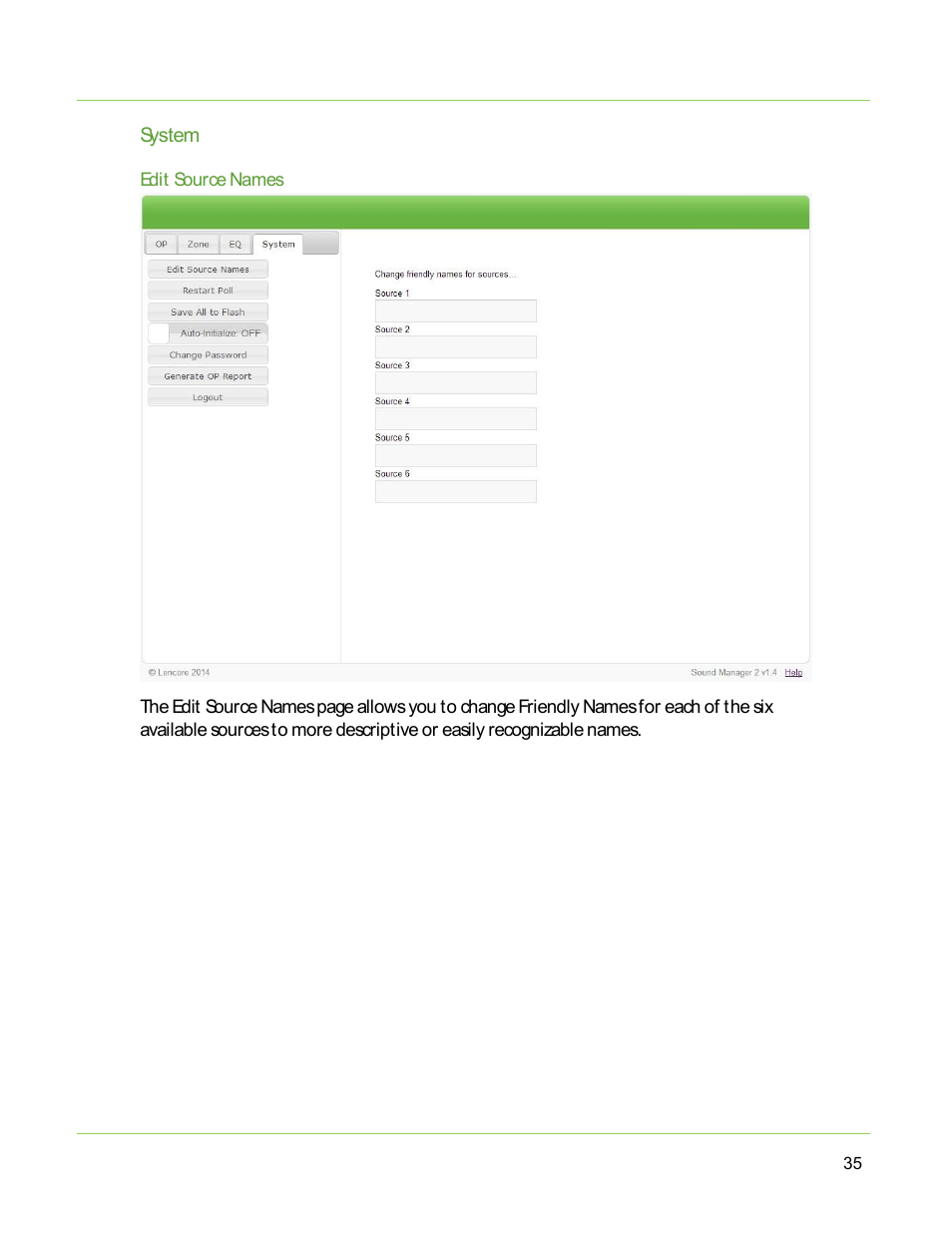 Lencore Spectra i.Net: Sound Manager 2.0 User Manual | Page 37 / 44