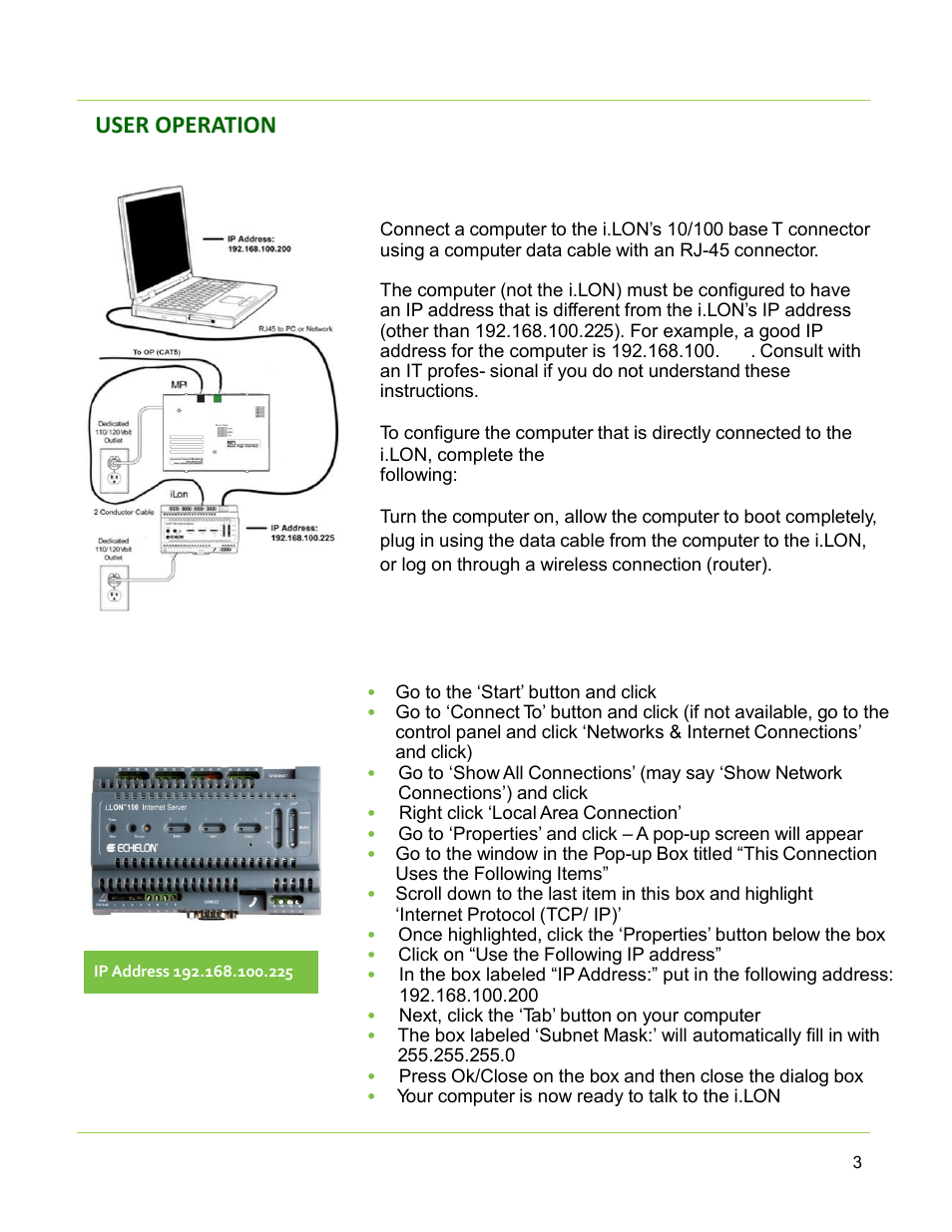 Windows xp user operation | Lencore Spectra i.Net: Sound Manager 2.0 User Manual | Page 5 / 44