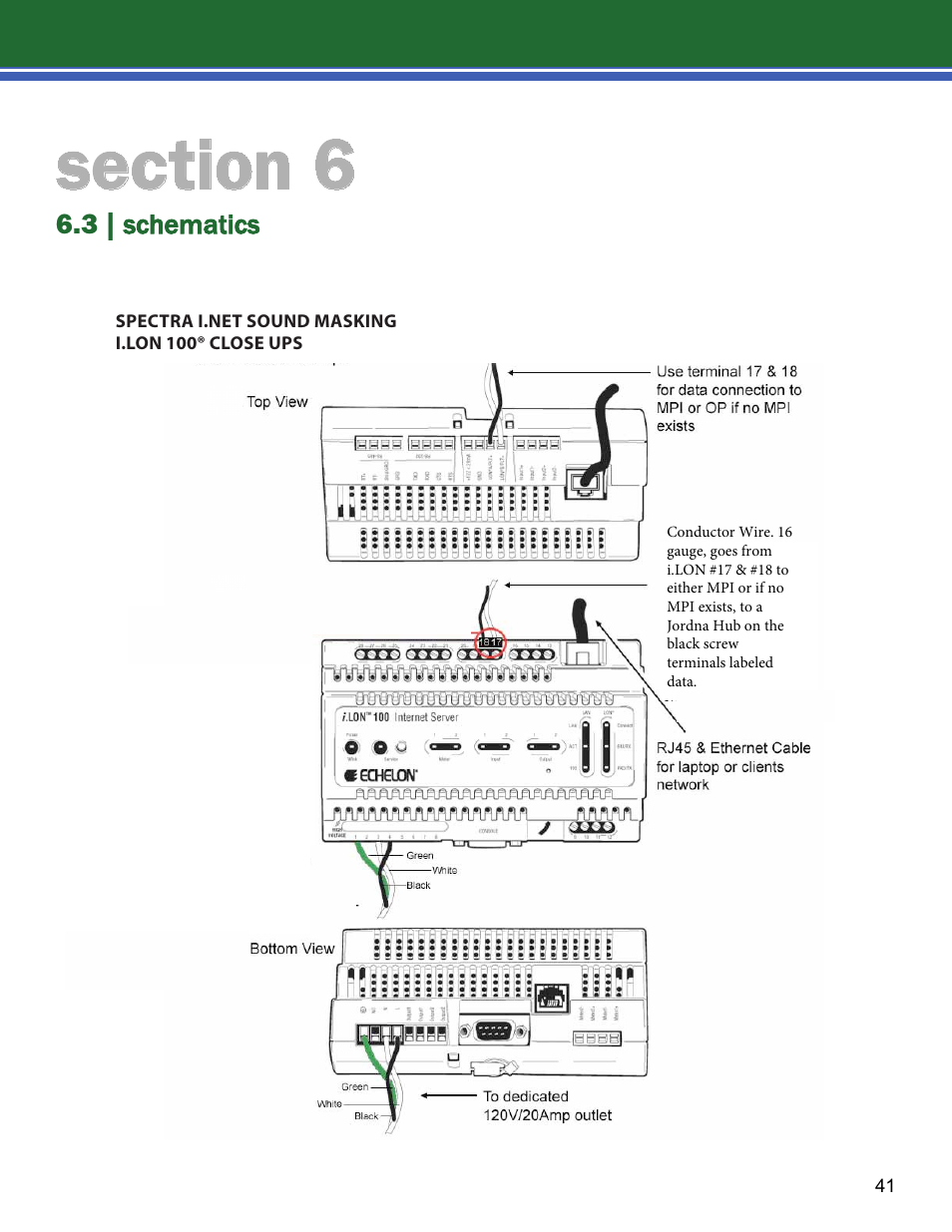3 | schematics | Lencore Spectra i.Net: Installation and Operations Manual User Manual | Page 45 / 58
