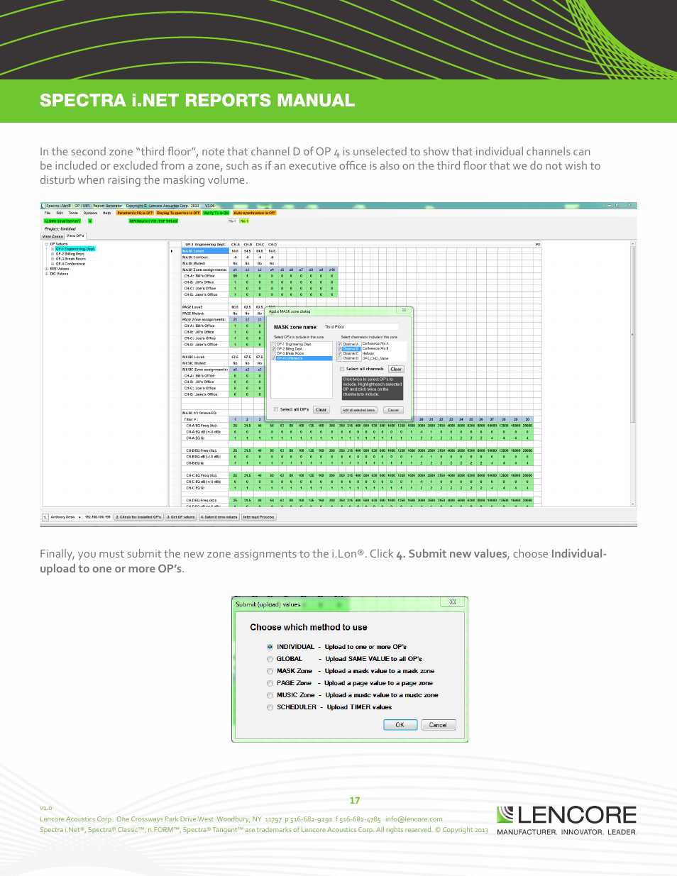 Lencore Spectra i.Net: Reports User Manual User Manual | Page 18 / 38