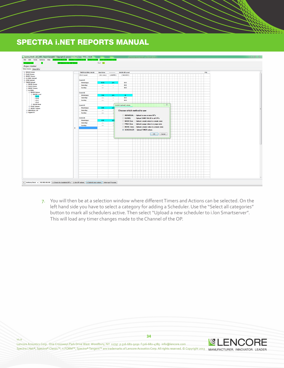 Lencore Spectra i.Net: Reports User Manual User Manual | Page 35 / 38