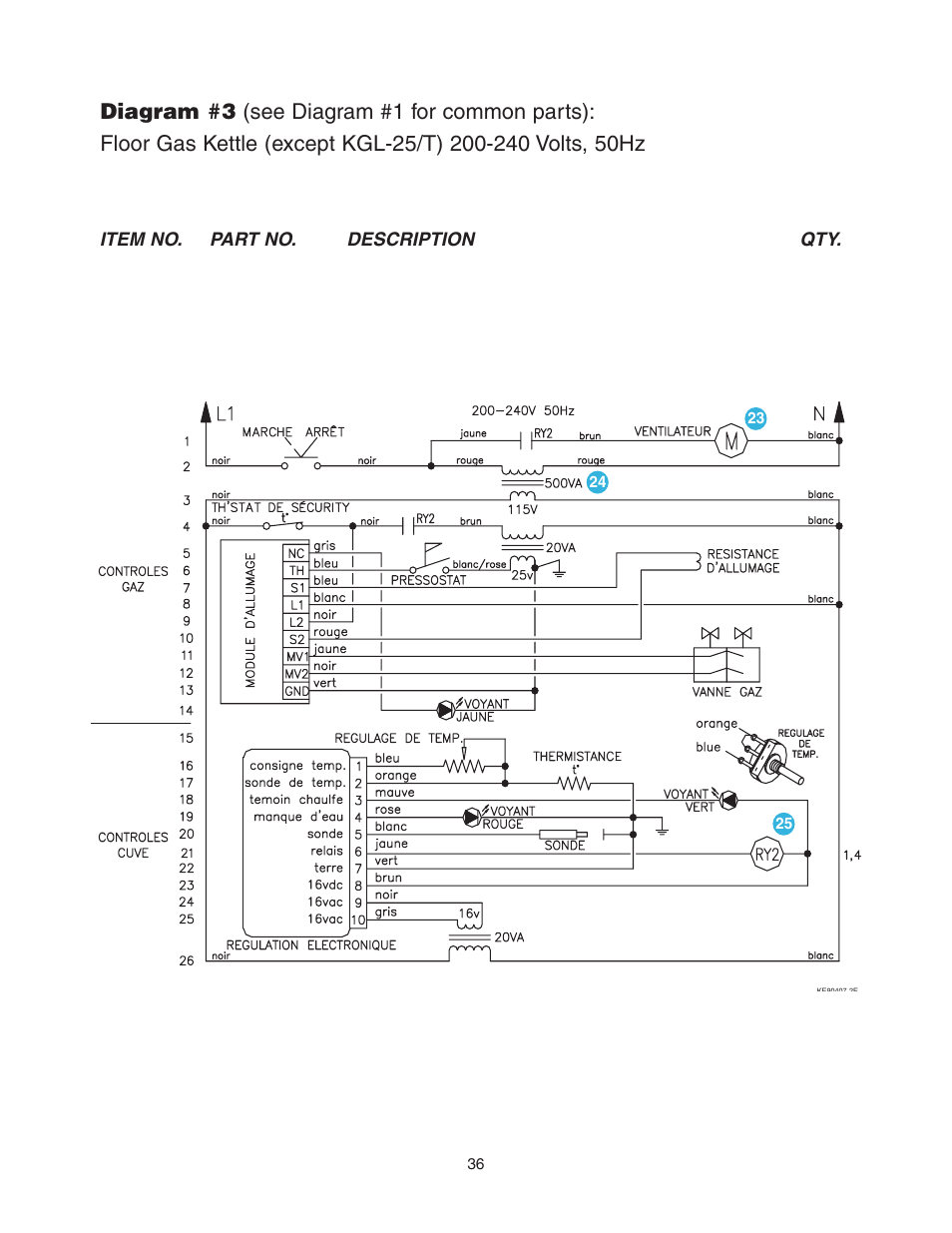 Cleveland Range KGL-60-T User Manual | Page 39 / 42