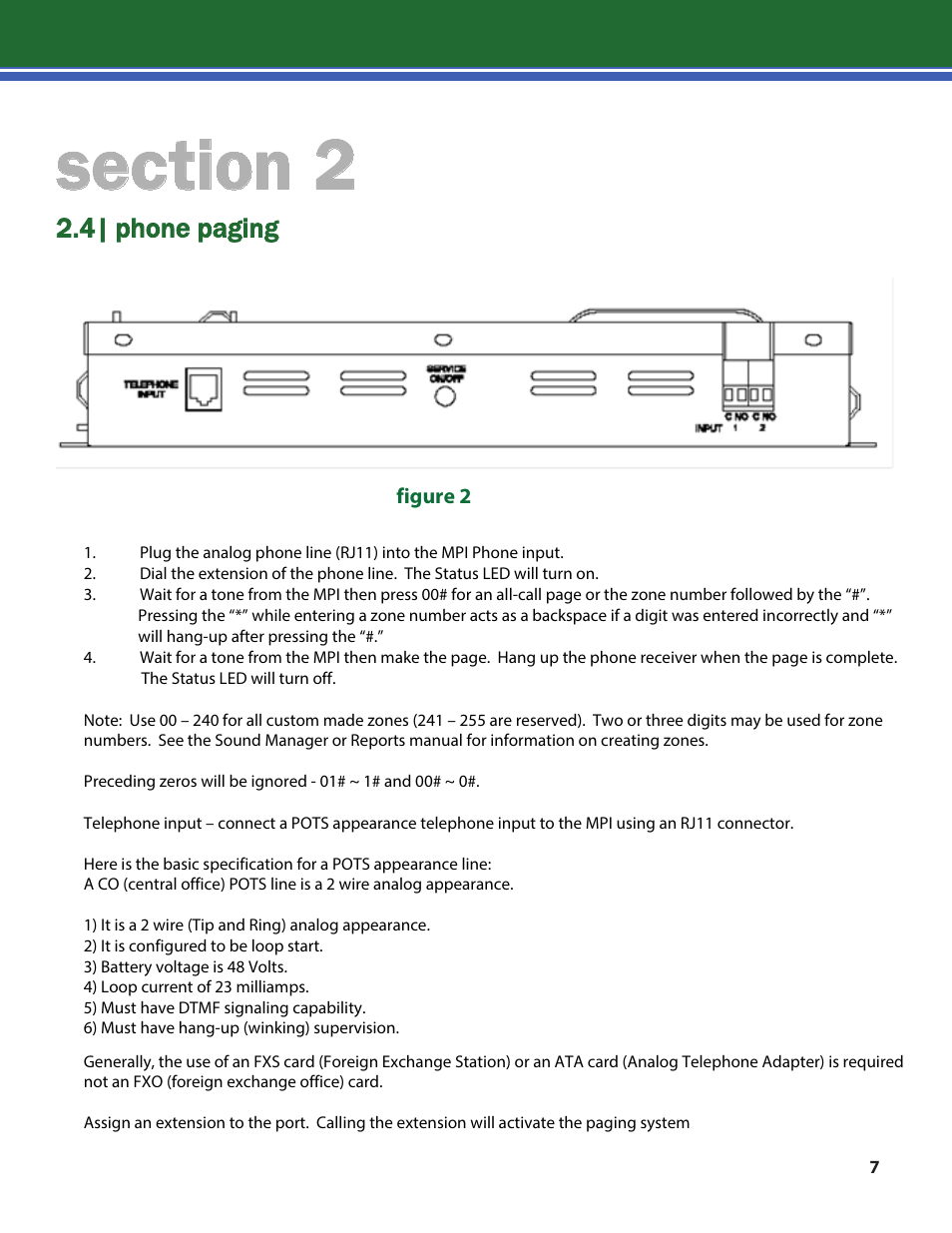 4| phone paging | Lencore n.Form: MPI-6 User Manual | Page 9 / 17