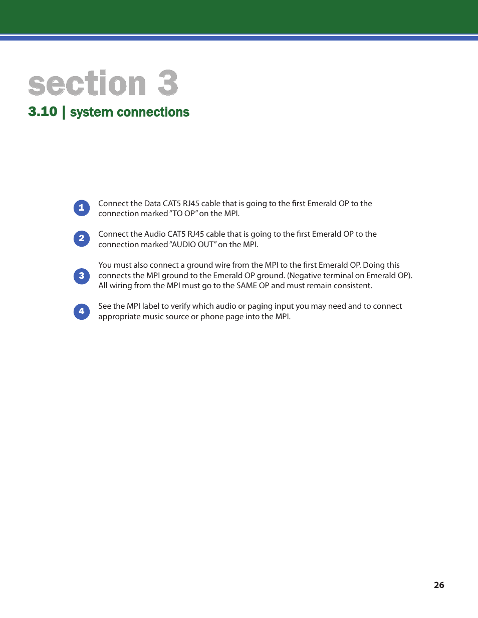 10 | system connections | Lencore n.Form: Installation and Operations Manual User Manual | Page 29 / 35